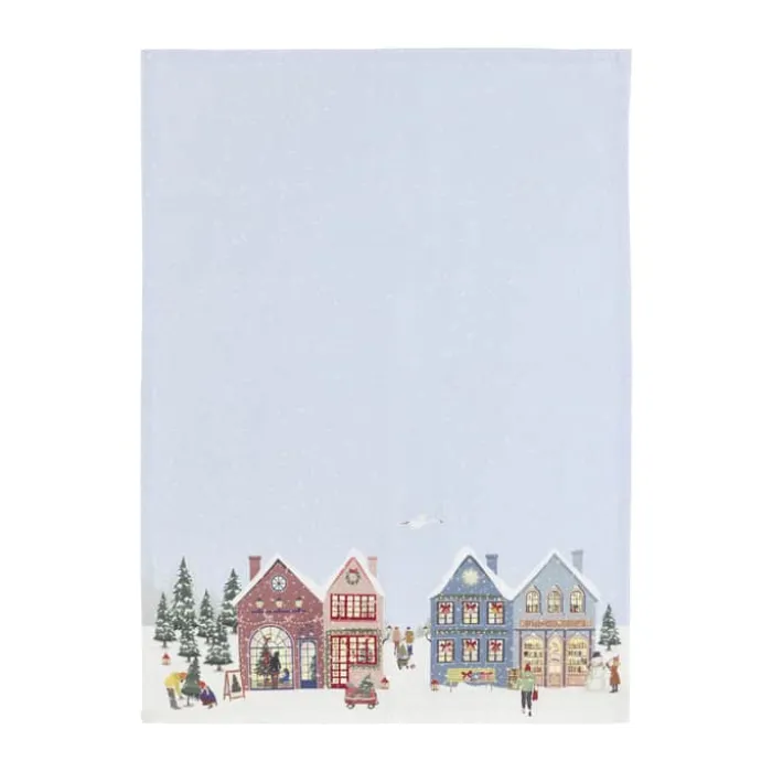 Pillivuyt Vinter Viskestykke B 50 x L 70 cm - Bomuld - Lyseblå