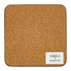 Pimpernel Morris & Co Glasbrikker - 6 stk. B 10,5 x L 10,5 cm - MDF/kork - Blå