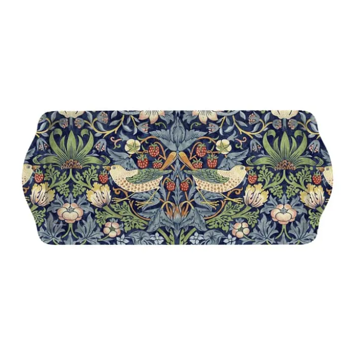 Pimpernel Strawberry Thief Serveringsbakke B 16,5 x L 38,5 cm - Melamin - Blå