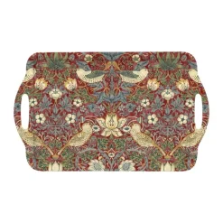 Pimpernel Strawberry Thief Serveringsbakke B 29,5 x L 48 cm - Melamin - Rød