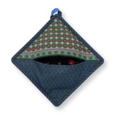 PIP Studio Berry Blues Grydelap B 22 x L 22 cm - Bomuld - Mørkeblå