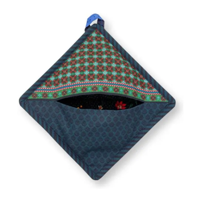 PIP Studio Berry Blues Grydelap B 22 x L 22 cm - Bomuld - Mørkeblå