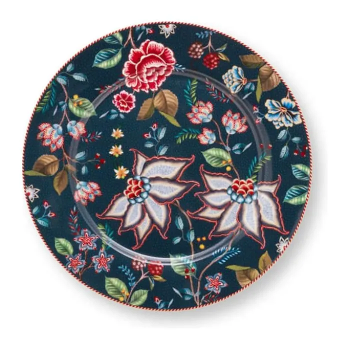 PIP Studio Berry Blues Middagstallerken Ø 32 cm - Porcelæn - Mørkeblå