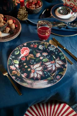 PIP Studio Berry Blues Middagstallerken Ø 32 cm - Porcelæn - Mørkeblå