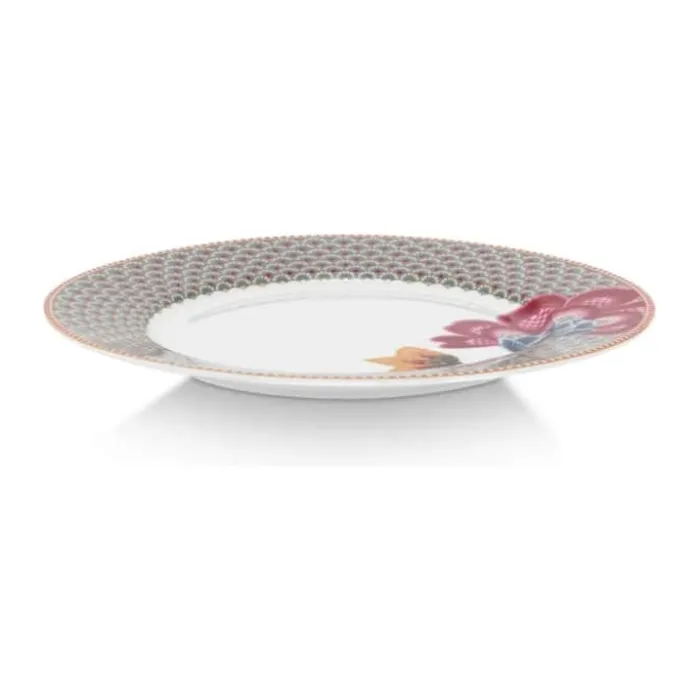 PIP Studio Blooming Tales Middagstallerken Ø 26,5 cm - Porcelæn - Khaki