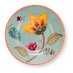 PIP Studio Blooming Tales Petit four fad Ø 12 cm - Porcelæn - Blå