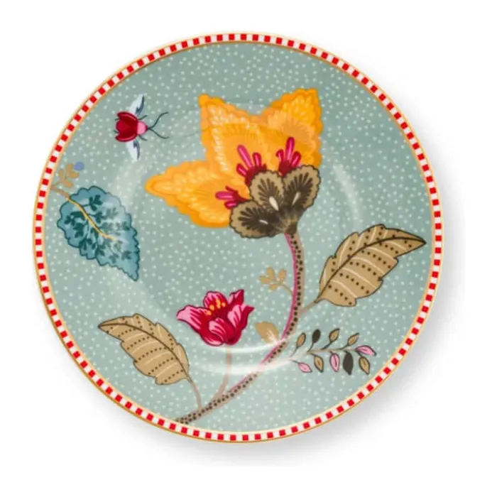 PIP Studio Blooming Tales Petit four fad Ø 12 cm - Porcelæn - Blå