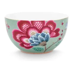 PIP Studio Blooming Tales Skål Ø 18 cm - Porcelæn - Blå