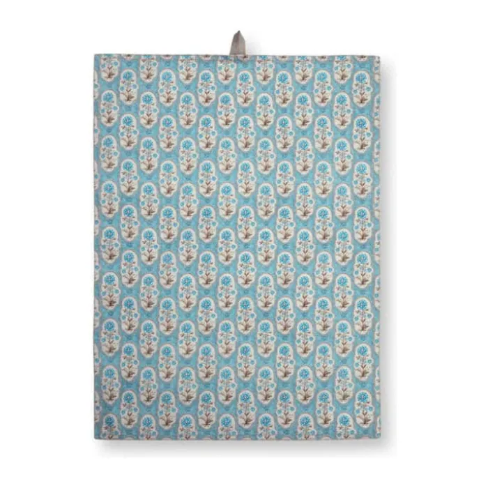 PIP Studio Blooming Tales Viskestykker - 2 stk. B 50 x L 70 cm - Bomuld - Blå