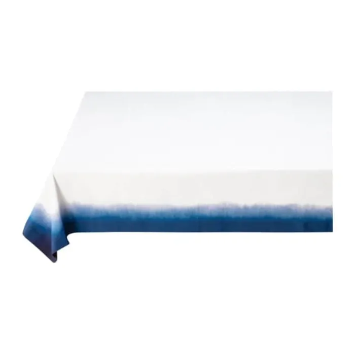 PIP Studio Blue Bird Dug B 160 x L 260 cm - Bomuld/linned - Hvid/blå
