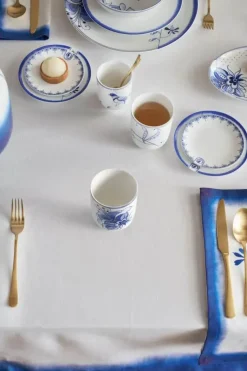 PIP Studio Blue Bird Krus 40 cl - Porcelæn - Hvid/blå