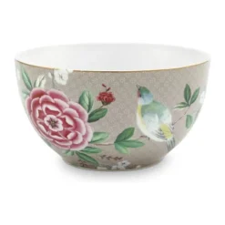 PIP Studio Blushing Bird Skål Ø 15 cm - Porcelæn - Khaki