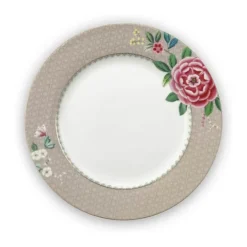 PIP Studio Blushing Bird Tallerken Ø 26,5 cm - Porcelæn - Khaki
