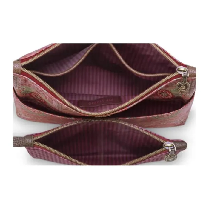 PIP Studio Caryn Kosmetiktaske B 18 x L 26 cm - Polyester - Pink/lilla