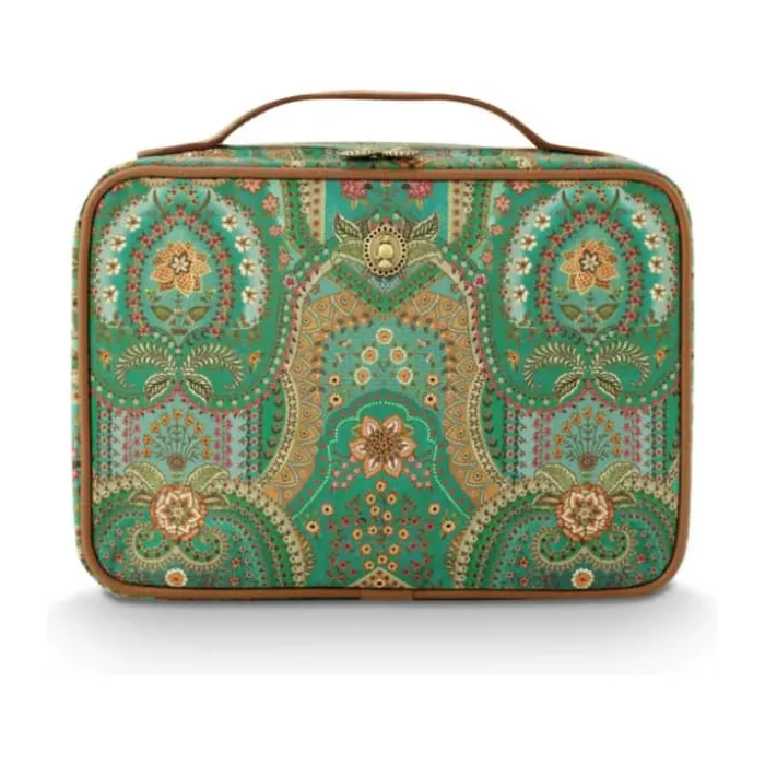 PIP Studio Casey Beauty Case B 19 x L 27 cm - Polyester - Green