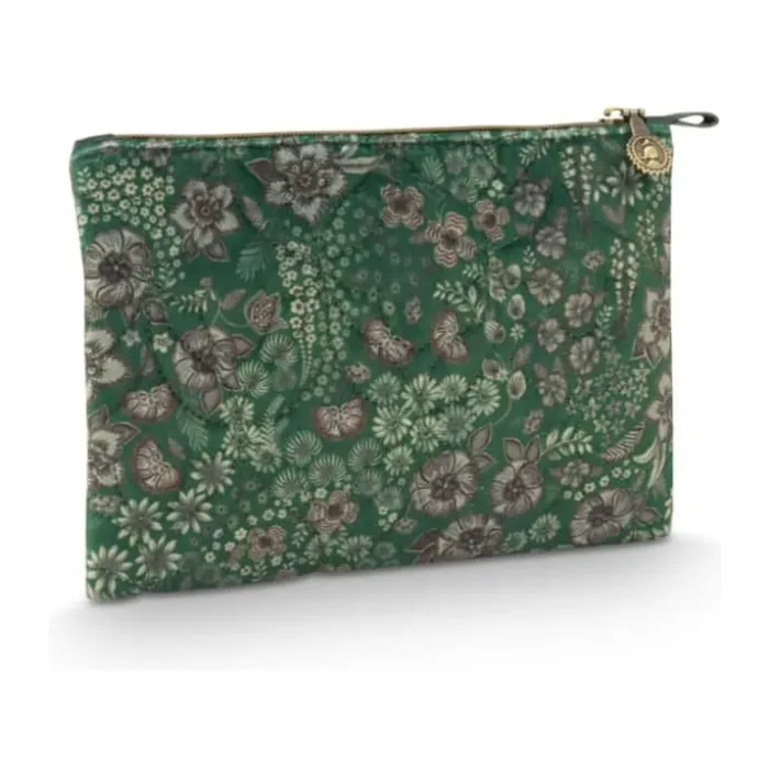 PIP Studio Charly Taske H 15,5 x B 24 cm - Polyester/fløjl - Green