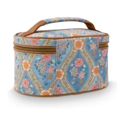 PIP Studio Cleo Kosmetiktaske B 16 x L 26 cm - Polyester - Pink/orange/blå