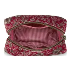 PIP Studio Coco Kosmetiktaske H 10 x B 21,5 cm - Polyester/fløjl - Pink bloom