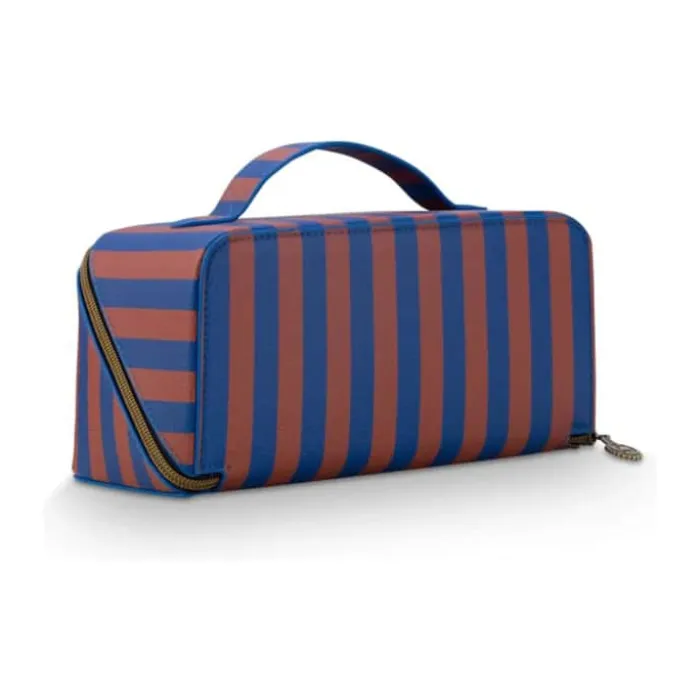 PIP Studio Cyrille Kosmetiktaske B 10,5 x L 23,5 cm - Polyester - Blue stripes