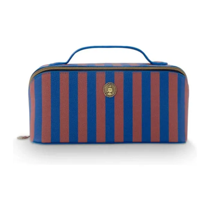 PIP Studio Cyrille Kosmetiktaske B 10,5 x L 23,5 cm - Polyester - Blue stripes