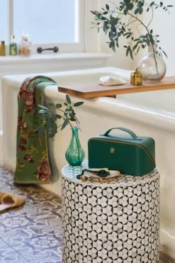 PIP Studio Cyrille Kosmetiktaske B 10,5 x L 23,5 cm - Polyester - Green