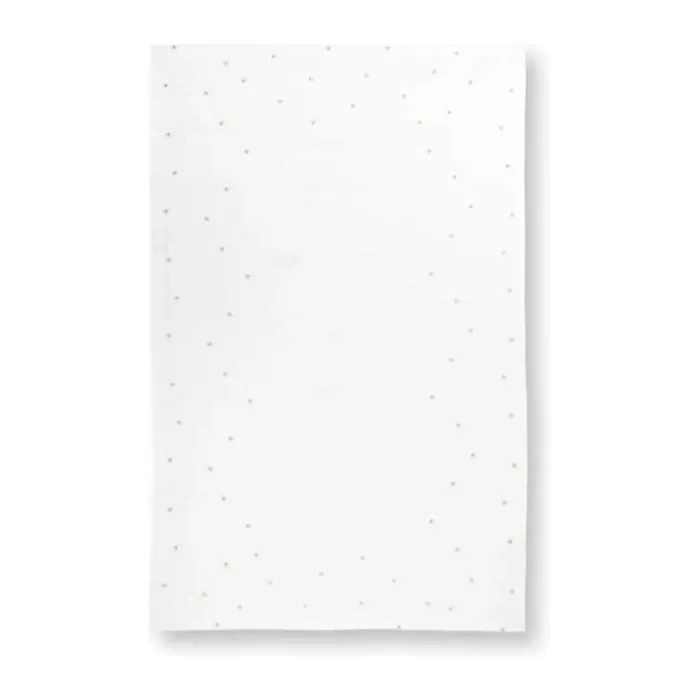 PIP Studio Dot Delight Dug B 160 x L 250 cm - Bomuld/linned - Hvid/guldfarvet
