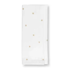 PIP Studio Dot Delight Dug B 160 x L 250 cm - Bomuld/linned - Hvid/guldfarvet
