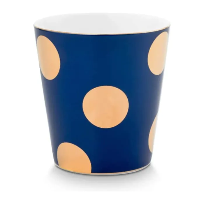 PIP Studio Dot Delight Tekop - 2 stk. 38 cl - Porcelæn - Mørkeblå