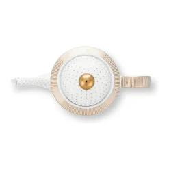 PIP Studio Dot Delight Tepotte 1,25 Liter - Porcelæn - Hvid/guld