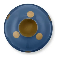 PIP Studio Dot delight Vase Ø 8 x H 23 cm - Metal - Navy