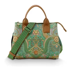 PIP Studio Fia Håndtaske H 22 x B 14 x L 26,5 cm - Polyester - Green