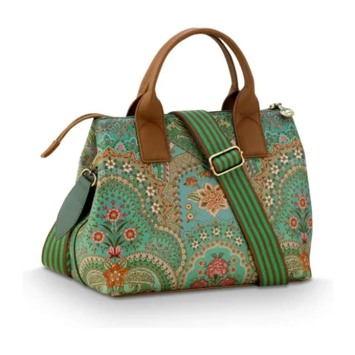 PIP Studio Fia Håndtaske H 22 x B 14 x L 26,5 cm - Polyester - Green
