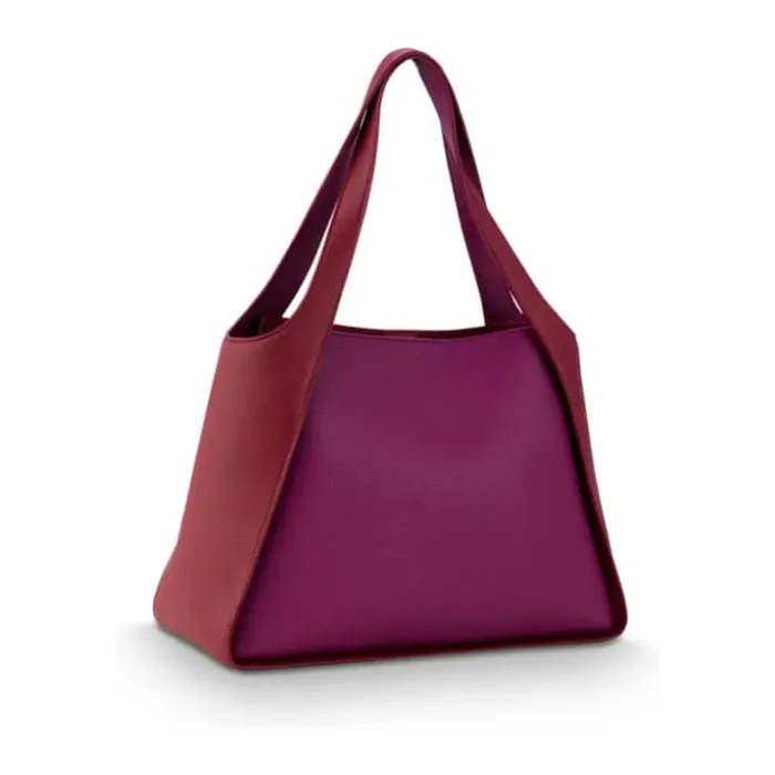 PIP Studio Filou Skuldertaske H 28 x B 15,5 x L 40 cm - Polyester - Lilla
