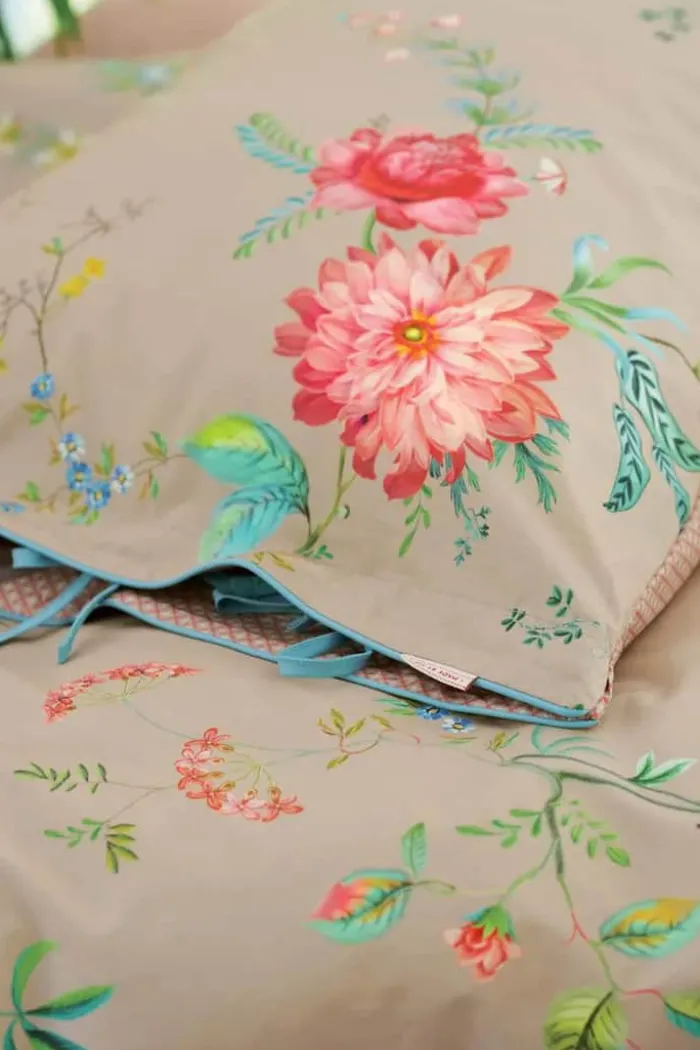 PIP Studio Fleur Grandeur Sengetøj B 140 x L 220 cm - Bomuld - Khaki