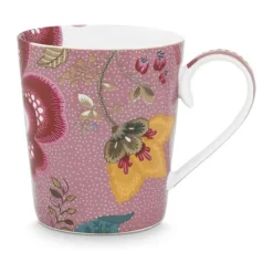 PIP Studio Floral Fantasy Alfabet Krus - Y 35 cl - Porcelæn - Lyserød