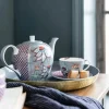 PIP Studio Flower Festival Espressokop 12 cl - Porcelæn - Blue