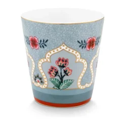 PIP Studio Flower Festival Krus - 4 stk. 23 cl - Porcelæn - Blue
