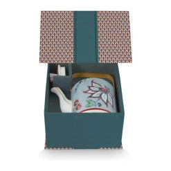 PIP Studio Flower Festival Tekande 1 liter - Porcelæn - Blue