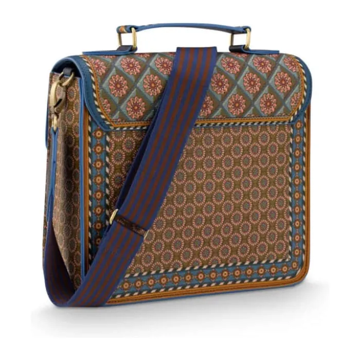 PIP Studio Frances Crossbody Taske B 21,50 x L 25 cm - Imiteret læder - Blå