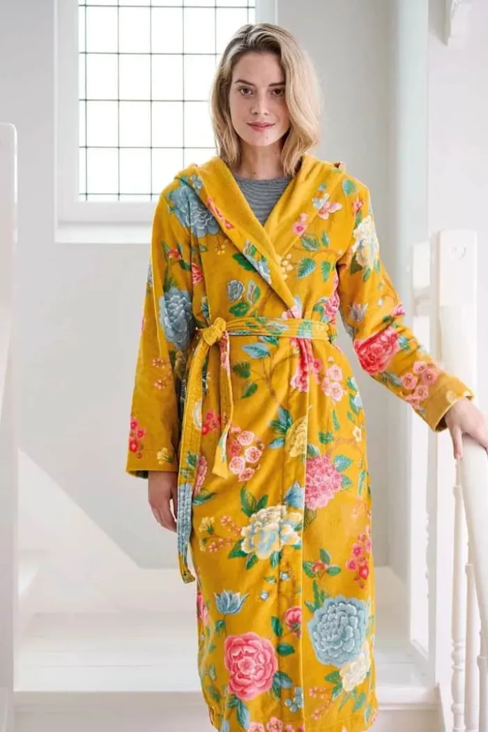 PIP Studio Good Evening Badekåbe Str. M - Bomuld - Gul