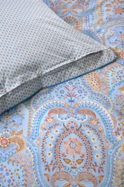 PIP Studio Jabali Flower Sengetøj B 140 x L 220 cm - Bomuld - Blå