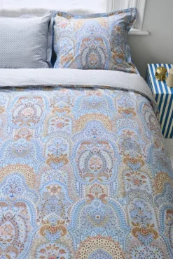 PIP Studio Jabali Flower Sengetøj B 140 x L 220 cm - Bomuld - Blå