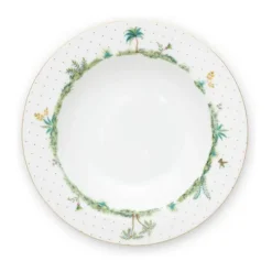 PIP Studio Jolie Dots dyb Tallerken Ø 21,7 cm - Porcelæn - White