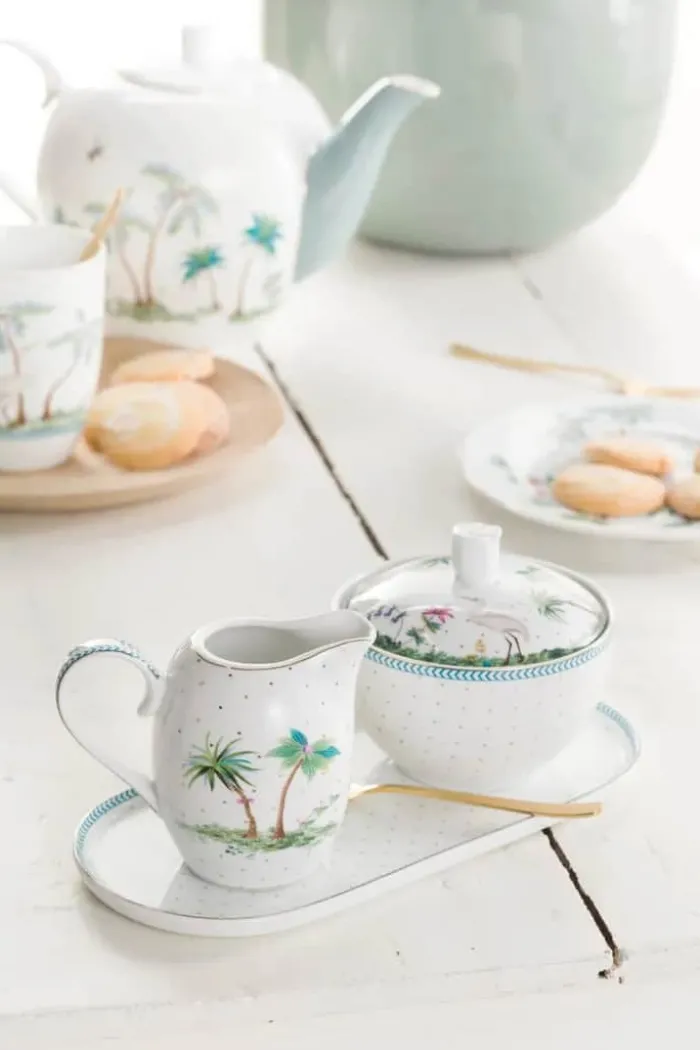 PIP Studio Jolie Dots Kande 250 ml - Porcelæn - Hvid/lysegrøn