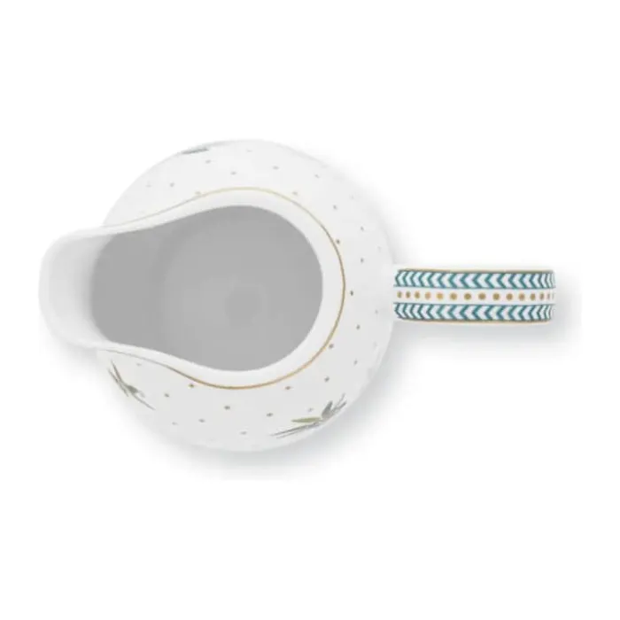 PIP Studio Jolie Dots Kande 250 ml - Porcelæn - Hvid/lysegrøn