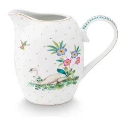 PIP Studio Jolie Dots Kande 250 ml - Porcelæn - Hvid/lysegrøn