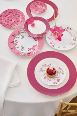 PIP Studio Jolie Flowers Tallerken Ø 17 cm - Porcelæn - Pink