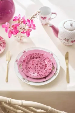 PIP Studio Jolie Flowers Tallerken Ø 17 cm - Porcelæn - Pink