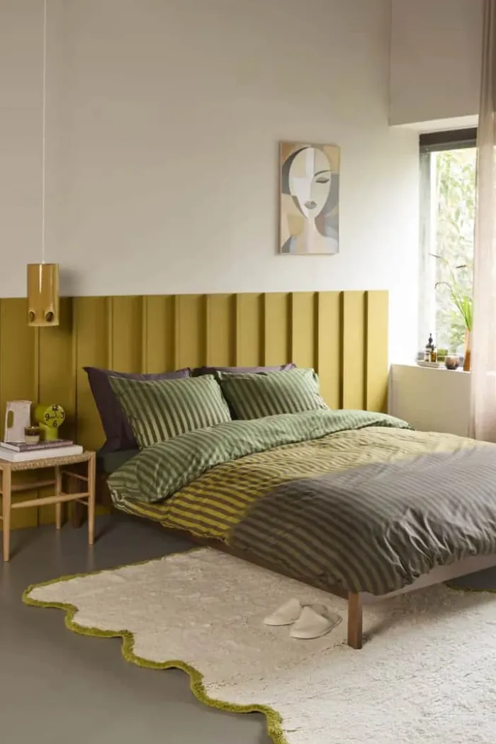 PIP Studio Jonah Sengetøj B 200 x L 220 cm - Bomuld - Green