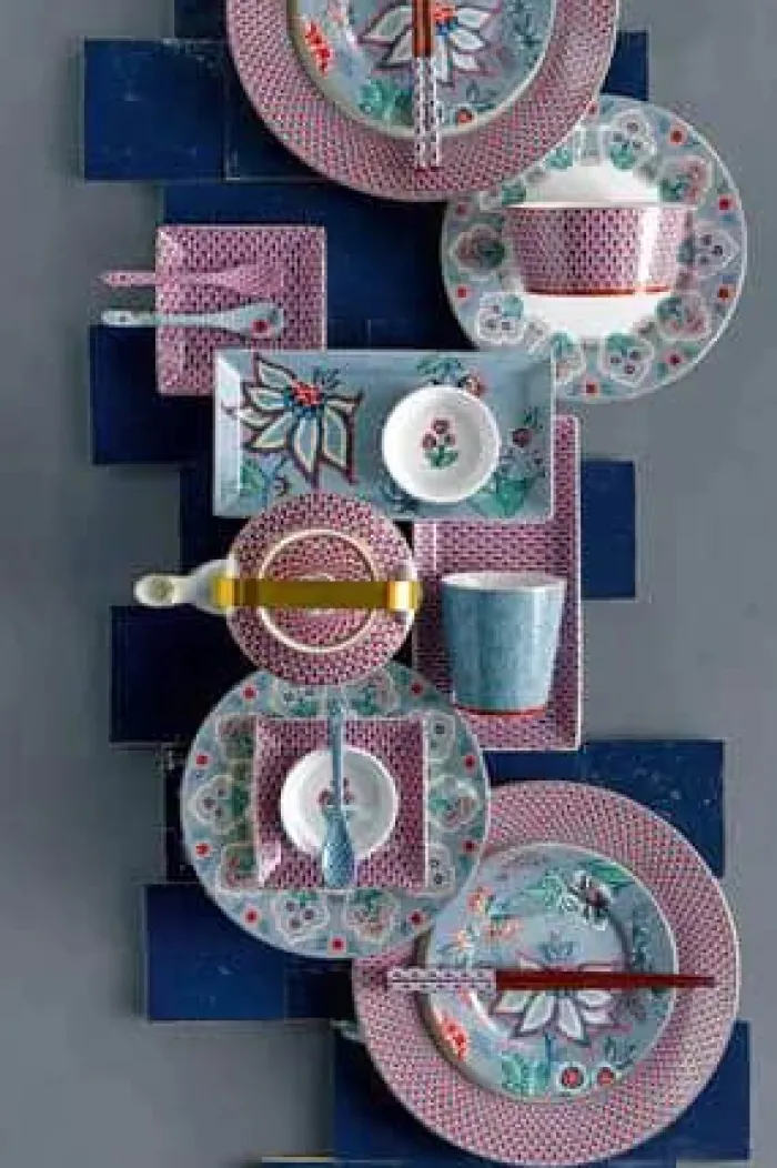 PIP Studio Kagebakke B 15,5 x L 33,3 cm - Porcelæn - Blå